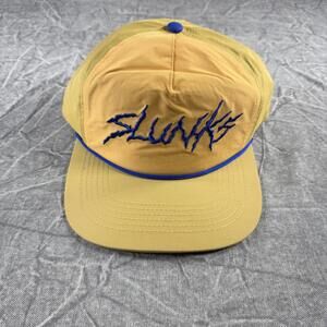 Slunks Hat Men's Yellow Purple Rope Snapback Adjustable NEW